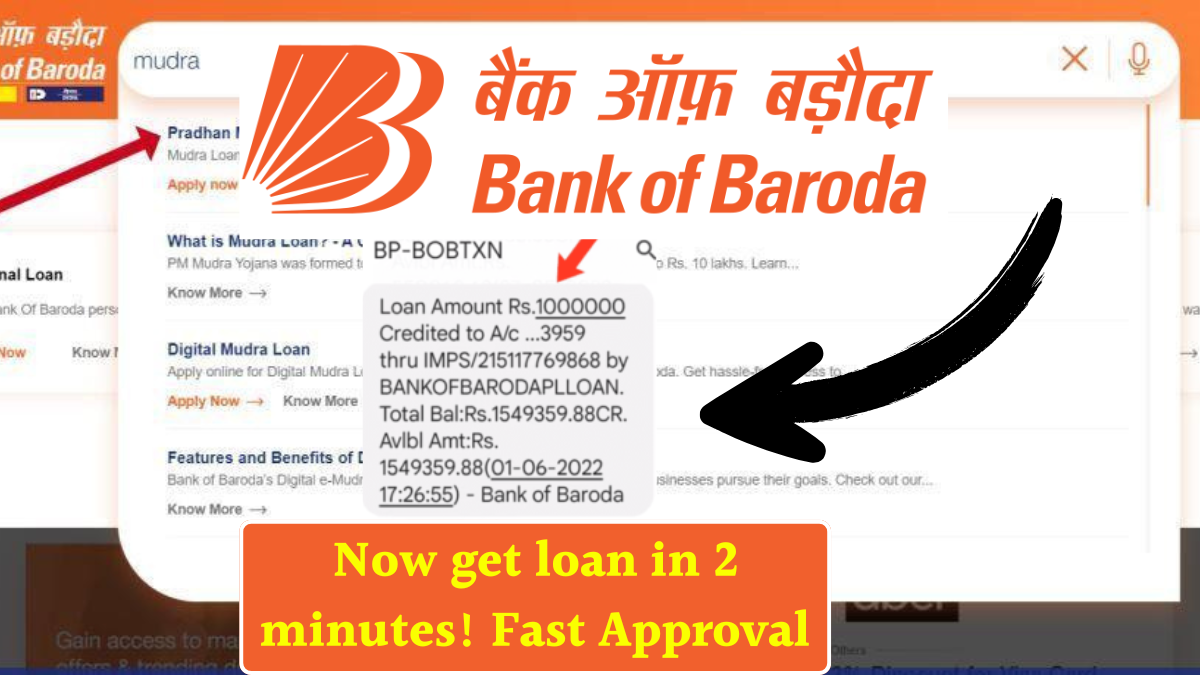 bob 50 000 mudra loan kaise milega